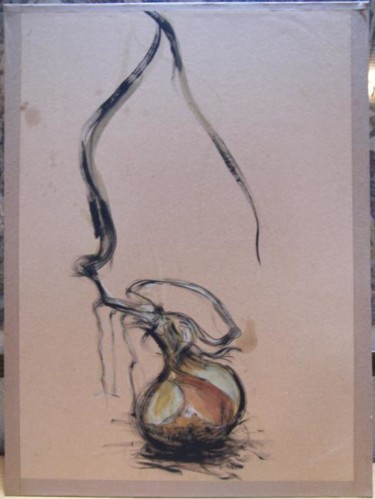 Peinture intitulée "Oignon zen" par Laure Boin Watorek, Œuvre d'art originale
