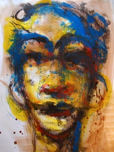 Peinture intitulée "garçonne 4" par Laure Boin Watorek, Œuvre d'art originale