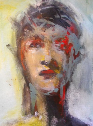 Painting titled "Miss untitled 1" by Laure Boin Watorek, Original Artwork