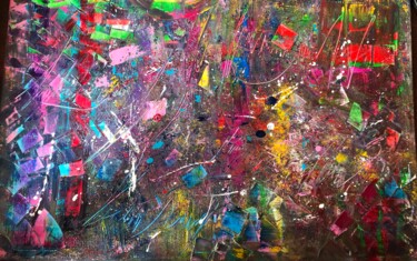 Картина под названием "GRAFFITI" - Laure Bonomi, Подлинное произведение искусства, Акрил Установлен на Деревянная рама для н…
