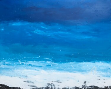 Картина под названием "I Want To Dive Into…" - Laure Bury, Подлинное произведение искусства, Масло Установлен на Деревянная…