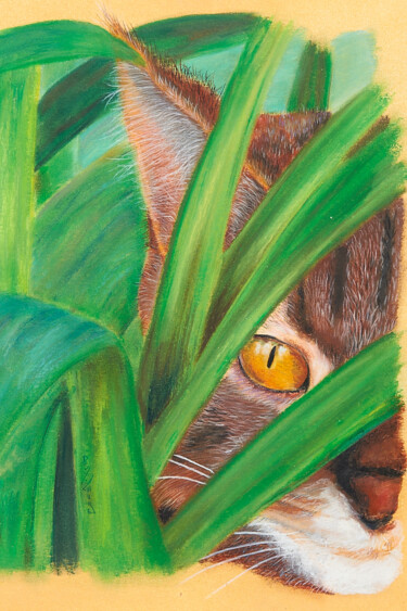 Painting titled "Chat'Malo" by Laure Devy, Original Artwork, Pastel