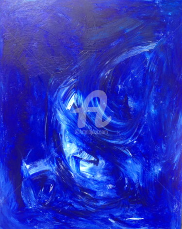 Painting titled "reve-bleu-iii.jpg" by Laure Julien, Original Artwork