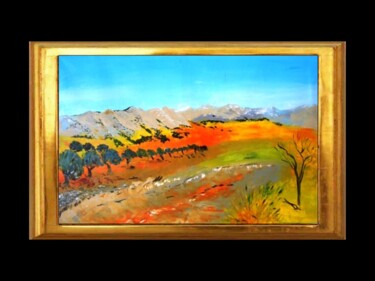 Painting titled "TABLEAU PROVENCE PE…" by Laure Leprince, Original Artwork, Oil