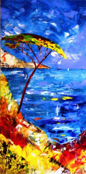 Painting titled "TABLEAU PROVENCE PE…" by Laure Leprince, Original Artwork
