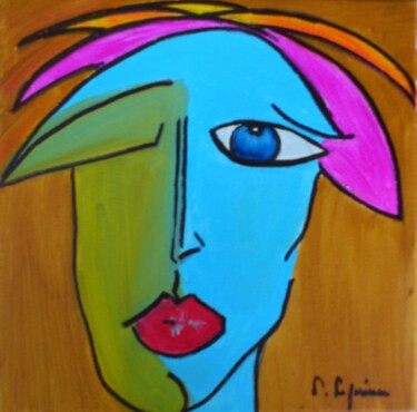 Painting titled "trouncho-201" by Laure Leprince, Original Artwork, Oil
