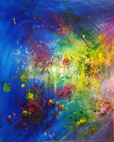 Картина под названием ""Cosmos"" - Laure, Подлинное произведение искусства, Акрил