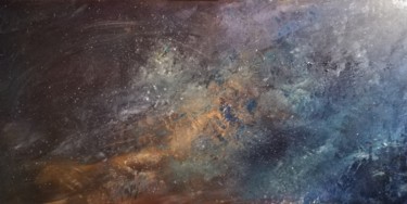 Painting titled "Galaxie" by Laure, Original Artwork, Acrylic