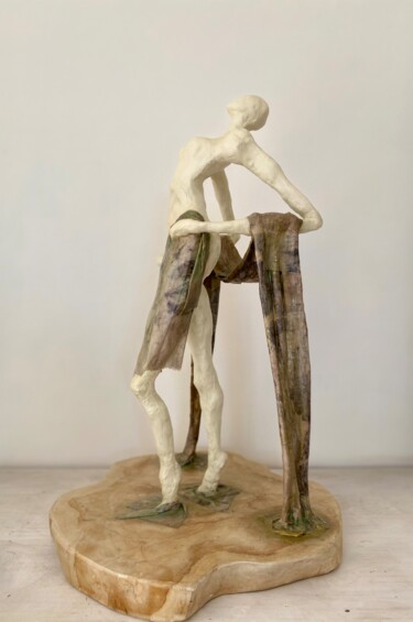 Sculpture titled "élégance" by Laure Renaud (ignara), Original Artwork, Clay