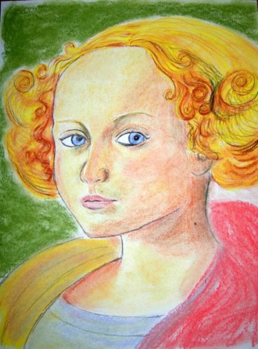 Dessin intitulée "portrait renaissance" par Laure, Œuvre d'art originale, Autre