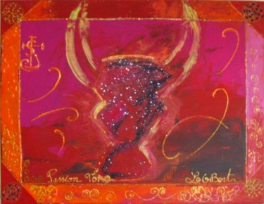 Painting titled "toro" by Laure Gibert, Original Artwork