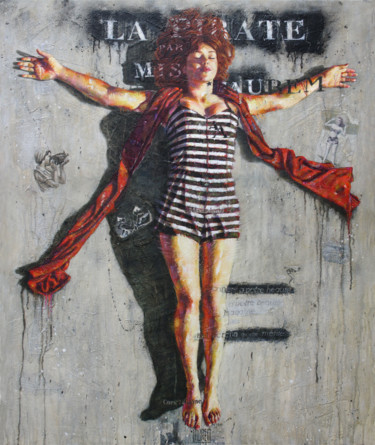 Peinture intitulée "Figure de proue" par Laure Mascarello, Œuvre d'art originale, Huile