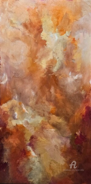 Painting titled "Pheonix" by Lauren Ottley, Original Artwork, Oil
