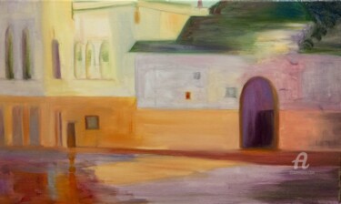Pintura titulada "La grande mosquée 1" por Laurence Allemand, Obra de arte original, Oleo Montado en Bastidor de camilla de…