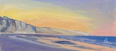 Peinture intitulée "Soleil d'hiver sur…" par Laurence Allemand, Œuvre d'art originale, Gouache