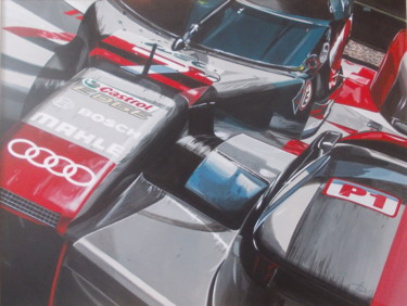 Painting titled "AUDI R18" by Laurence Delmotte-Berreby, Original Artwork, Acrylic