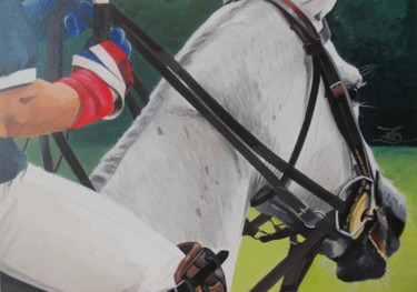 Painting titled "POLO" by Laurence Delmotte-Berreby, Original Artwork, Acrylic