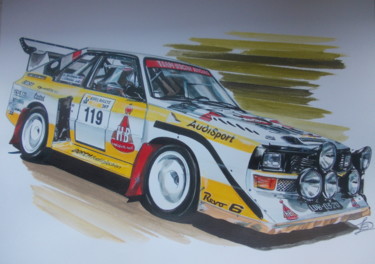 Painting titled "AUDISPORT" by Laurence Delmotte-Berreby, Original Artwork, Acrylic
