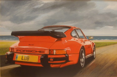 Painting titled "PORSCHE 930" by Laurence Delmotte-Berreby, Original Artwork, Acrylic