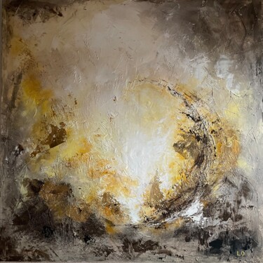 Painting titled "TERRA NOVA 1" by Laurence Blondel (LO), Original Artwork, Acrylic Mounted on Wood Stretcher frame