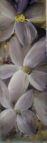 Painting titled "Marguerite" by Laurence Carbonnel, Original Artwork, Acrylic