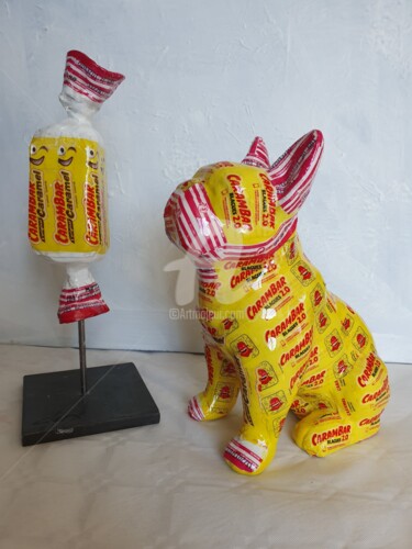 Sculpture titled "Carambar" by Laurence Clerembaux, Original Artwork, Clay