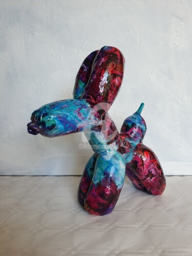 Escultura titulada "chien" por Laurence Clerembaux, Obra de arte original, Arcilla