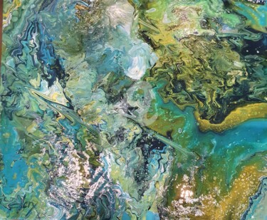Peinture intitulée "Ocean" par Laurence Clerembaux, Œuvre d'art originale, Acrylique