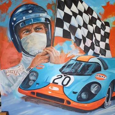 Malarstwo zatytułowany „Le Mans” autorstwa Laurence Clerembaux, Oryginalna praca, Akryl