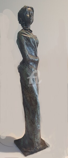 Sculptuur getiteld "Femme" door Laurence Clerembaux, Origineel Kunstwerk, Terra cotta