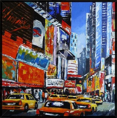 Painting titled "The Nasdaq" by Laurence Clerembaux, Original Artwork, Other