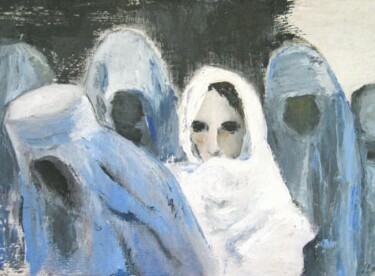 Painting titled "Hidden Blues" by Laurence D Antonio Lignel, Original Artwork
