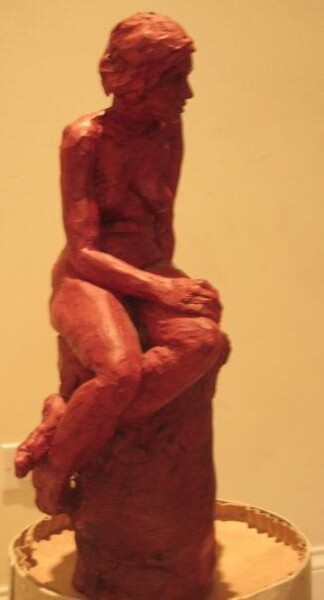 Escultura titulada "Irene in red" por Laurence D Antonio Lignel, Obra de arte original