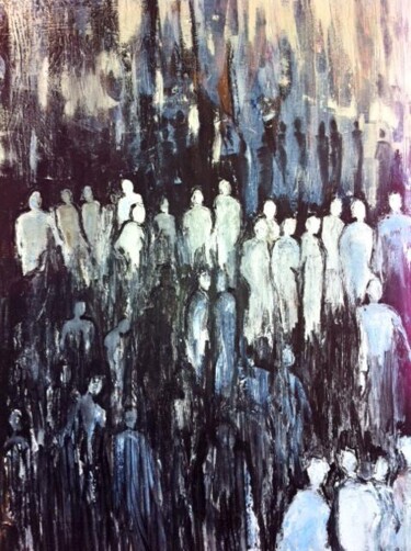 Malerei mit dem Titel "personal ghosts" von Laurence D Antonio Lignel, Original-Kunstwerk