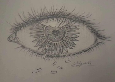 Drawing titled "Vision" by Laurence Dufour, Original Artwork, Graphite