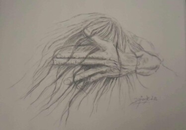 Drawing titled "L’un et l’autre" by Laurence Dufour, Original Artwork, Graphite