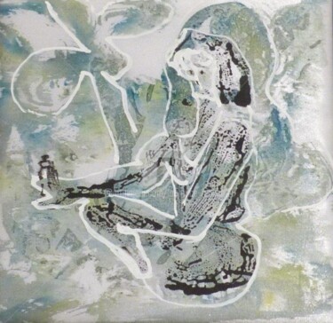 Peinture intitulée "zen" par Laurence Fauchart, Œuvre d'art originale, Aquarelle Monté sur Autre panneau rigide