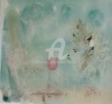 Painting titled "Parfum d'antan" by Laurence Fauchart, Original Artwork, Watercolor Mounted on Other rigid panel