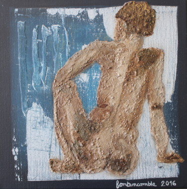 Peinture intitulée "Peinture de cendres…" par Fontencomble, Œuvre d'art originale, Acrylique