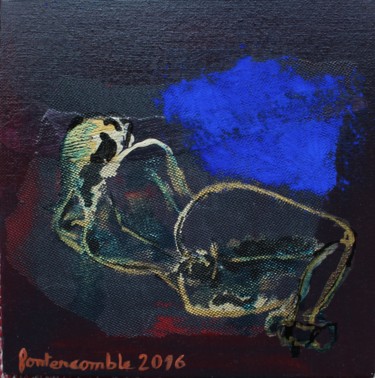 Painting titled "Silhouette - Allong…" by Fontencomble, Original Artwork, Acrylic