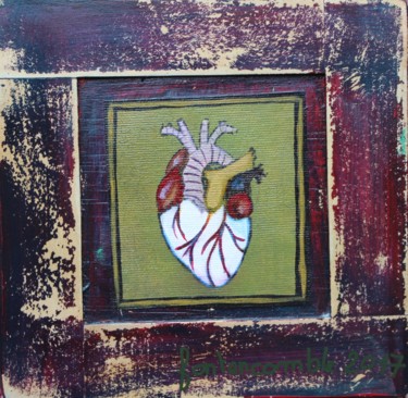Peinture intitulée "Un Coeur comme une…" par Fontencomble, Œuvre d'art originale, Acrylique