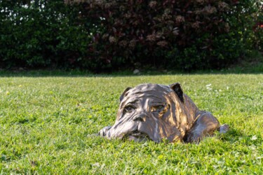 Escultura titulada "L'origine" por Laurence Friche, Obra de arte original, Bronce