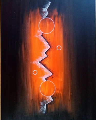 Painting titled "Séparation" by Lauart'S, Original Artwork, Acrylic