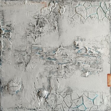 Painting titled "ICEBERG - 24031" by Laurence Hubswerlin Diradourian, Original Artwork, Acrylic Mounted on Wood Stretcher fr…