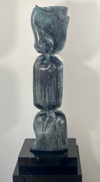Sculpture intitulée "Wrapping Bonbon Lea…" par Laurence Jenk, Œuvre d'art originale, Plastique