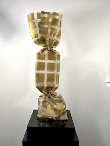 Scultura intitolato "WRAPPING BONBON Car…" da Laurence Jenk, Opera d'arte originale, Plastica