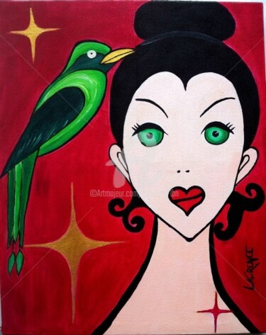Painting titled "LOU" by Laurence Lbn, Original Artwork, Acrylic
