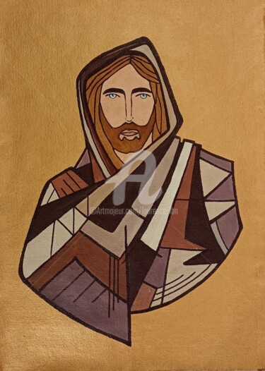 Peinture intitulée "Le Messie" par Laurence Lbn, Œuvre d'art originale, Acrylique