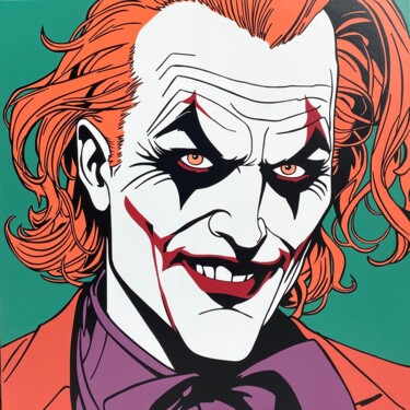 Schilderij getiteld "Joker IA" door Laurence Masson, Origineel Kunstwerk, Acryl