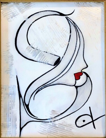 Painting titled "Infinité" by Laurence Million (YJAELL), Original Artwork, Acrylic Mounted on Wood Stretcher frame